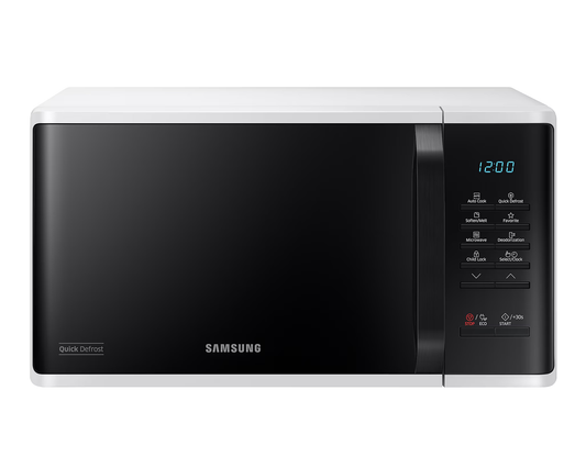Samsung MS23K3513AW/EO Szabadonálló solo mikrohullámú sütő Gyors kiolvasztás funkcióval 23 L, fehér