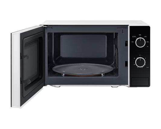 Samsung MS20A3010AH/EO Szabadonálló solo mikrohullámú sütő Üvegborítású ajtóval 20 L, fehér