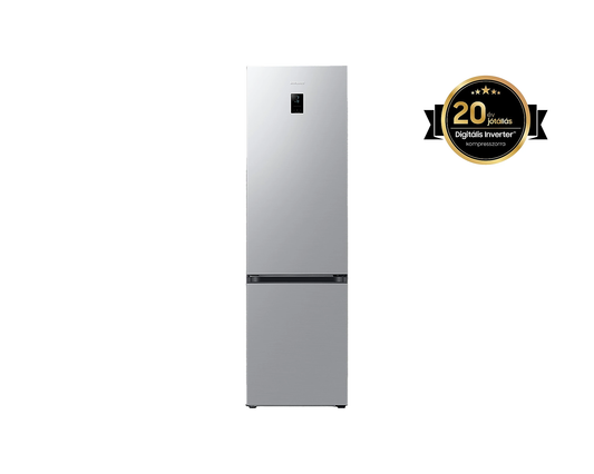 Samsung RB38C676DSA/EF Alulfagyasztós hűtőszekrény Beépített Wi-fi-vel 390 L, fémes grafit