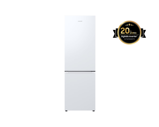 Samsung RB34C602EWW/EF Alulfagyasztós hűtőszekrény SpaceMax™ technológiával 344 L, fehér