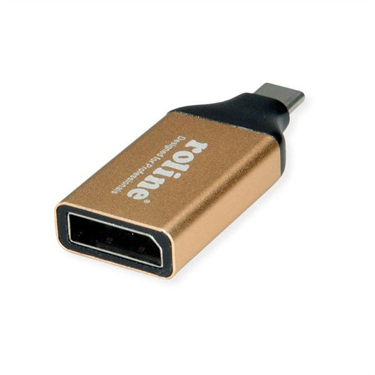 ROLINE Adapter USB 3.1 USB-C - DP DisplayPort 1.2 4K@60Hz, M/F, arany