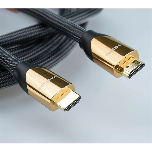 ROLINE Kábel HDMI 2.0 HDMI - HDMI High Speed Ethernettel, Premium, 4K@60Hz, M/M,   1m, fekete