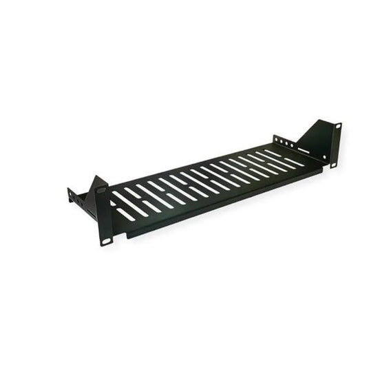 VALUE Polc 19" fix 485 x 150mm, max 15kg, 2U, fekete