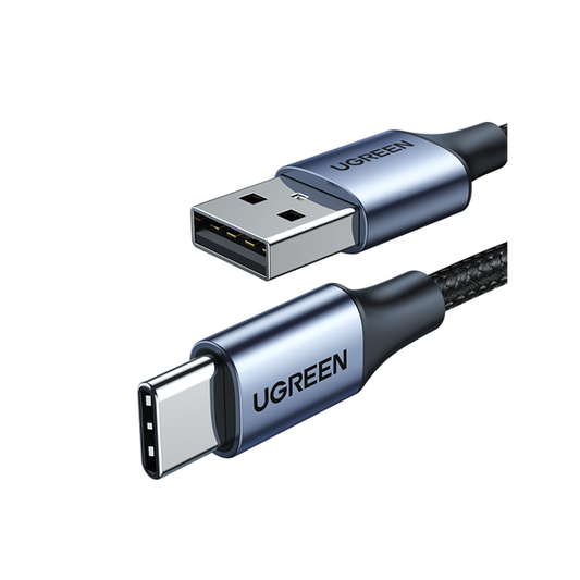 UGREEN Kábel USB 2.0 USB-A - USB-C, Gyorstöltő, 480 Mbps, 15W, 3A, M/M, 3m, fekete