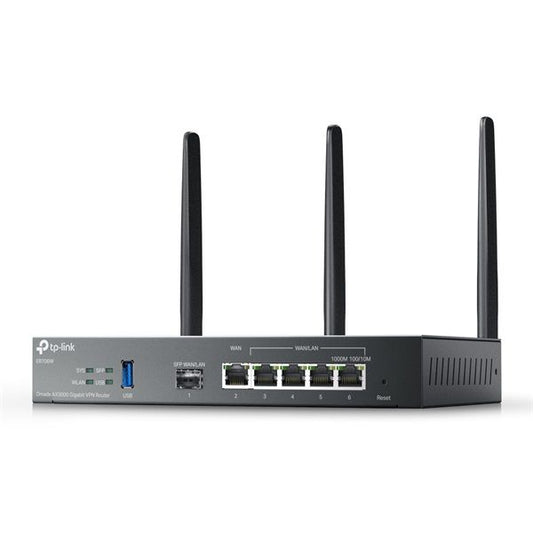 TP-LINK OMADA Vezetékes AX3000 VPN Router 1xWAN(1000Mbps) + 4xLAN(1000Mbps) + 1xSFP + 1xUSB3.0, ER706W