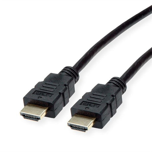 ROLINE Kábel HDMI - HDMI, High Speed, TPE, Ethernettel, 4K@30Hz, M/M,   2m, fekete