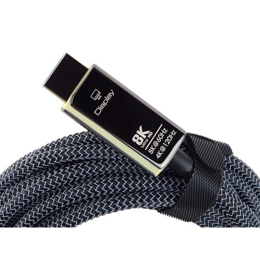 PREMIUMCORD kábel aktív optikai, HDMI, 48Gbps, 8K@60Hz, M/M,  20m, fehér hálós
