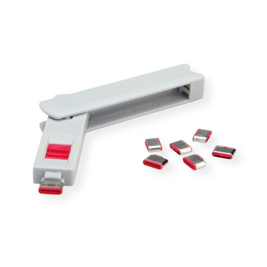 ROLINE Dugó biztonsági USB-C + kulcs (1db dugó + 1db kulcs)