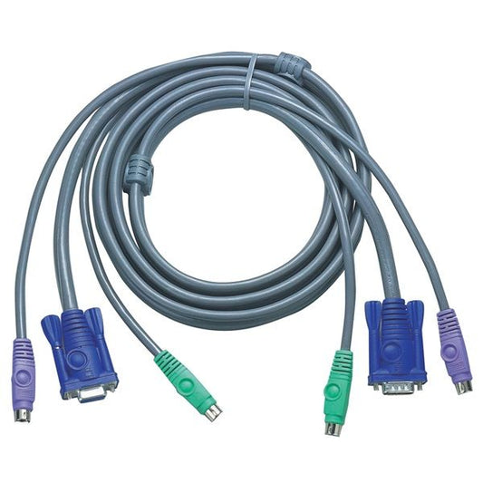 ATEN KVM Kábel PS/2 és VGA,   5m - 2L-1005P/C