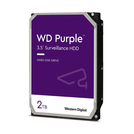 WD HDD SATA3 3,5" Purple  2TB (2000GB) 256MB 5400rpm
