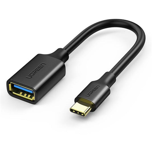 UGREEN Adapter USB 3.0 USB-C - USB-A, 5 Gbps, M/F, 0,15m, fekete