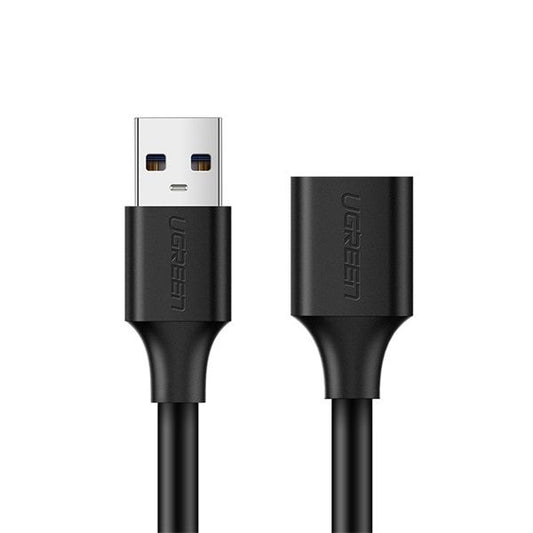 UGREEN Kábel USB 2.0 USB-A - USB-A, hosszabbító, 480 Mbps, M/F, 3m fekete