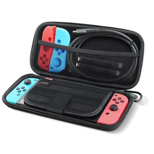 UGREEN Nintendo Switch kézi konzol és kiegészítőihez tároló táska, ütésálló, extra stabil,, fekete