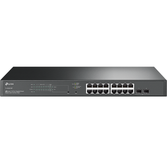 TP-LINK OMADA Switch 16x1000Mbps (16xPOE+) + 2 SFP, Menedzselhető, TL-SG2218P