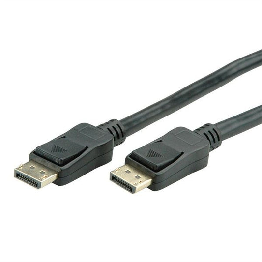 VALUE Kábel DisplayPort 1.2 Aktív DP - DP, 4K@60Hz,  M/M, 15m, fekete