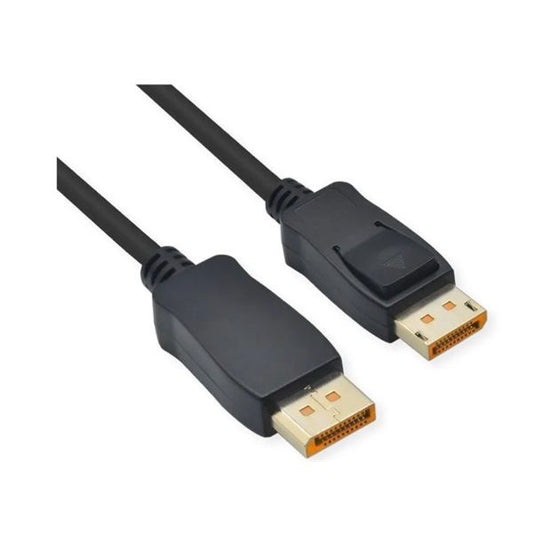 ROLINE Kábel DisplayPort 2.1 DP - DP, 10k@60Hz, HDR, 54Gbit/s, UHBR13.5, M/M,  1m, fekete