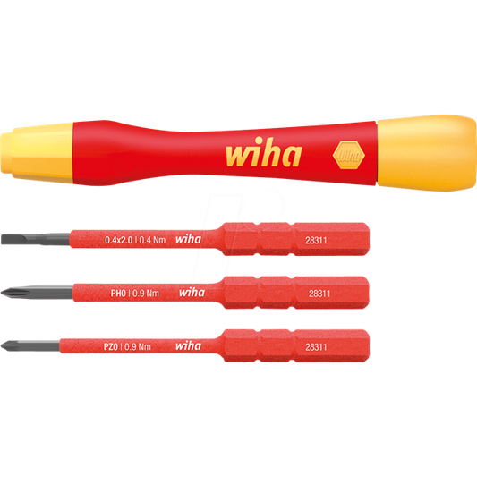 WIHA Csavarhúzó készlet, Slim Vario, 4 részes 43167