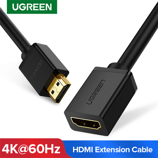 UGREEN Kábel HDMI 2.0 HDMI - HDMI, hosszabbító, 4K@60Hz, M/F, 1m, fekete