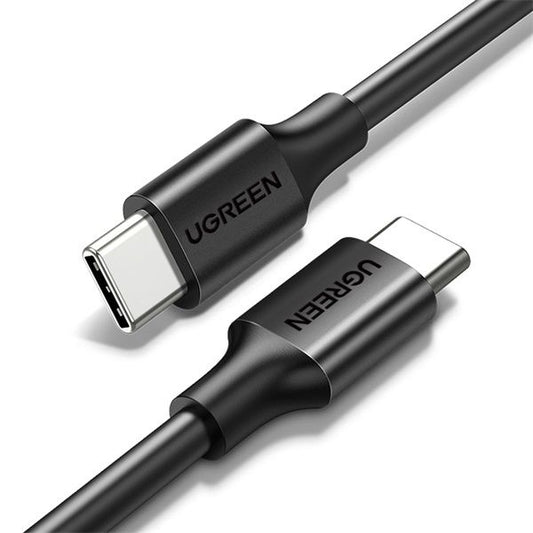 UGREEN Kábel USB 2.0 USB-C - USB-C, PD, 480 Mbps, 60W, 3A, M/M, 1,5m, fekete