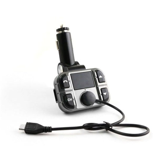 OMEGA FM transzmitter, kijelzővel, USB és Bluetooth