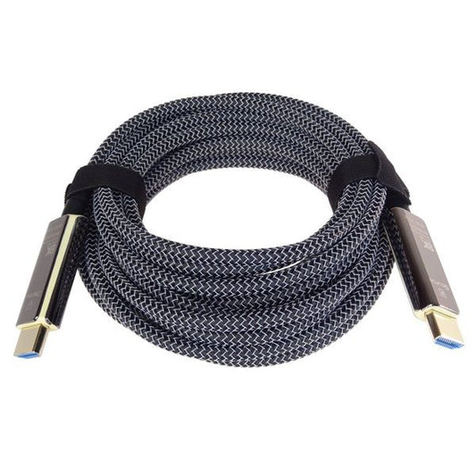 PREMIUMCORD kábel aktív optikai, HDMI, 48Gbps, 8K@60Hz, M/M,  20m, fehér hálós
