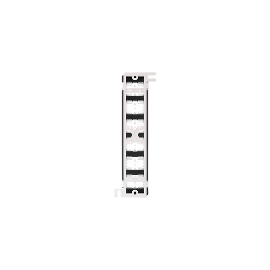 NIKOMAX Patch panel, UTP, 12 portos, 10", beépíthető, üres, fekete
