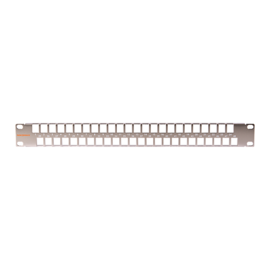 NIKOMAX Patch panel, 1U, 48 portos, üres, fém, moduláris