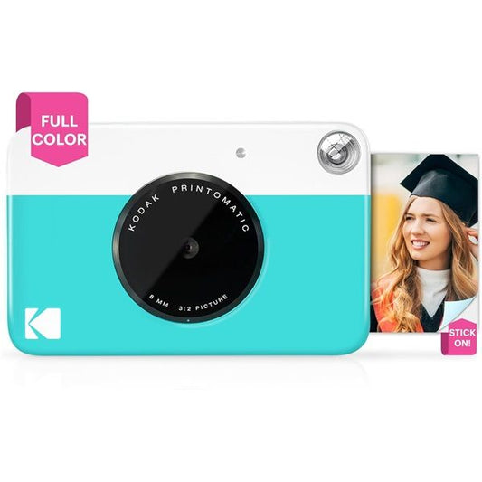 KODAK Printomatic instant fényképezőgép, Zink 2x3" papírméret, kék