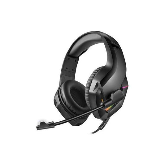 VARR Gaming Fejhallgató, RGB, 50mm mikrofonnal, 3,5mm Jack, USB, gamer, fekete