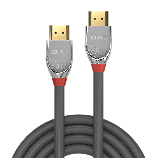 LINDY Kábel HDMI 2.0 HDMI - HDMI, Cromo Line, 4K@60Hz, M/M,   5m, szürke