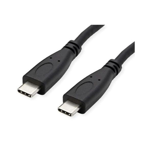 ROLINE Kábel USB 3.2 Gen 2 C - C, M/M, 10Gbit/s, PD (Power Delivery) 20V5A - 100W, Emark-al, Video Support, 1m, fekete