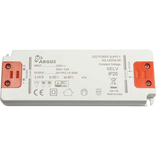 ARGUS LED driver, LED24-50, 24V, 50W