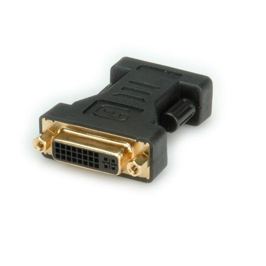 ROLINE Adapter DVI - VGA, 2K@60Hz, F/M, fekete
