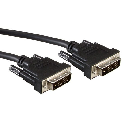 ROLINE Kábel DVI - DVI, DVI-D 24+1, Dual link, M/M, 15m, fekete