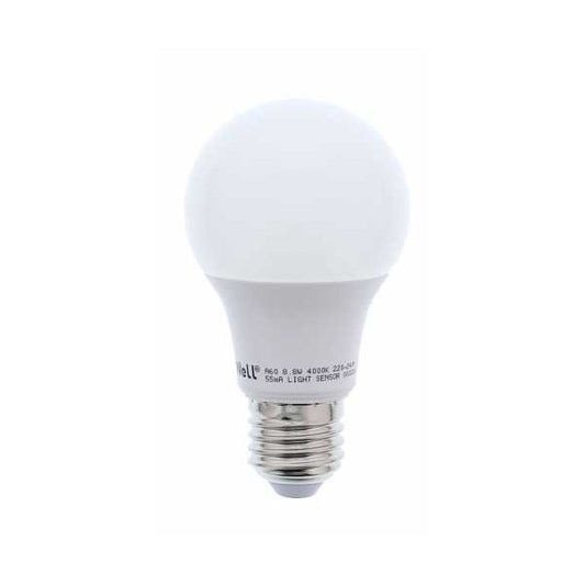 WELL LED Fényforrás Gömb E27, fényérzékelős