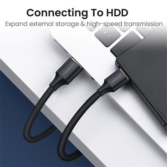 UGREEN Kábel USB 2.0 USB-A Mini USB, 5 Pin, 480 Mbps, M/M, 2m, fekete