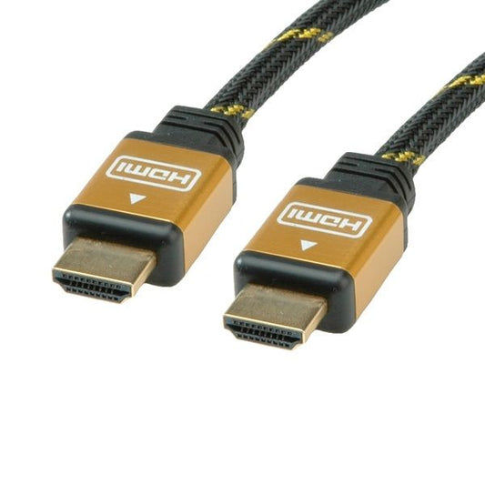 ROLINE Kábel HDMI - HDMI, High Speed, Premium, 2k@60Hz, M/M,   1m, fekete