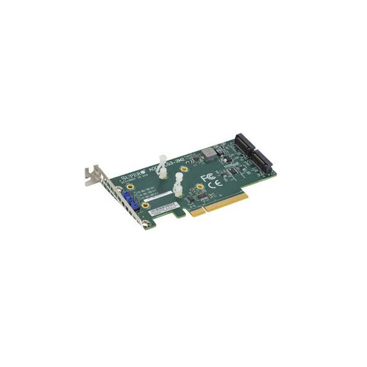 SUPERMICRO M.2 NVMe kártya - AOC-SLG3-2M2-O PCI-E LP