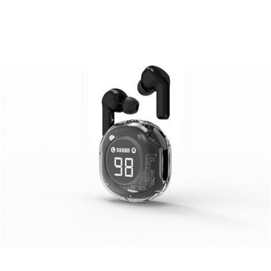 GEMBIRD Fülhallgató, Bluetooth, BT TWS fülbe helyezhető, átlátszó