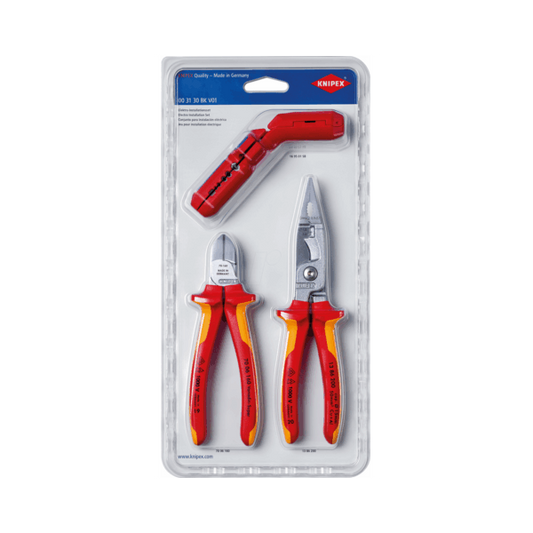 KNIPEX Fogó és multifunkciós kábelcsupaszító készlet, 3 részes, 1000 V szigetelt