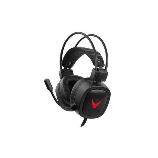 VARR Gaming Fejhallgató, mikrofonos, LED háttérvilágítással, gamer, fekete