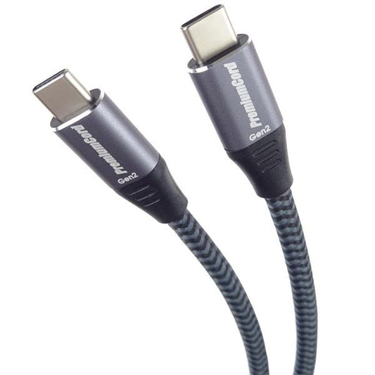 PREMIUMCORD Kábel USB 3.2 Gen 2x2, C - C, 100W, 5A, 20Gbit/s, Video Support, M/M,  1,5m, szürke