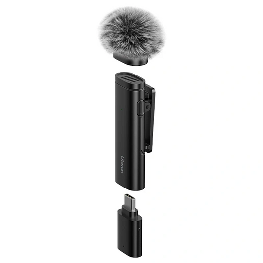 ULANZI WM-10 csiptetős vezeték nélküli mikrofon, zajszűrés, usb-c csatlakozóval