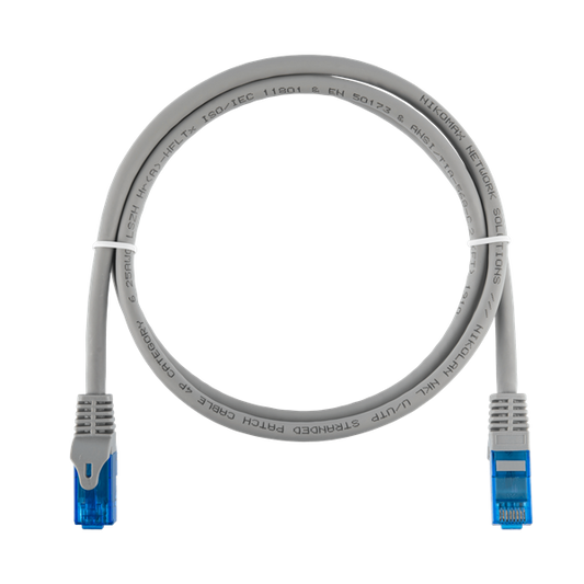 NIKOMAX Patch kábel S/FTP CAT6a, PVC,     2m, szürke