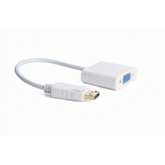 GEMBIRD Adapter DisplayPort 1.1a DP - VGA, 1080p@60Hz, M/F, 0,1m, fehér