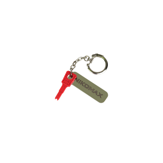NIKOMAX Kulcs, zárral ellátott patch kábelekhez, kulcstartóval, piros