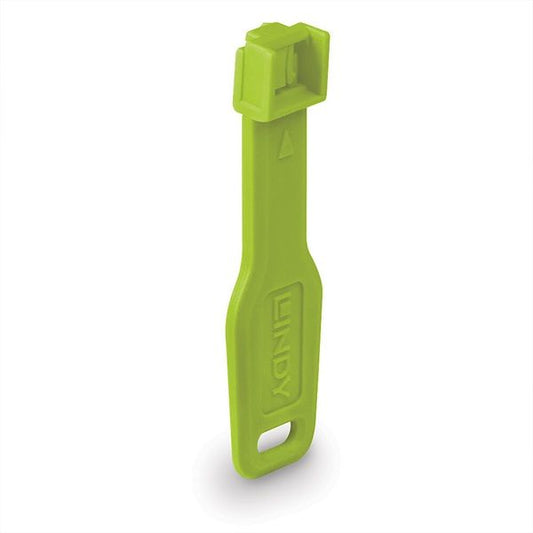 LINDY Dugó biztonsági, Port Blocker, RJ45 + kulcs, zöld (10db dugó + 1db kulcs)