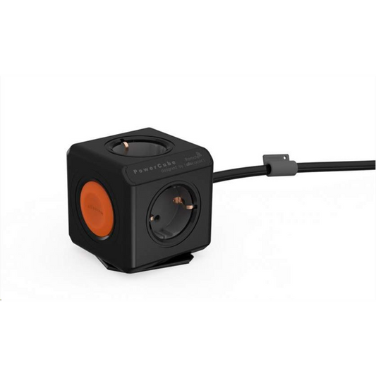 POWERCUBE Hálózati elosztó Extended Remote SINGLE DE; Fekete