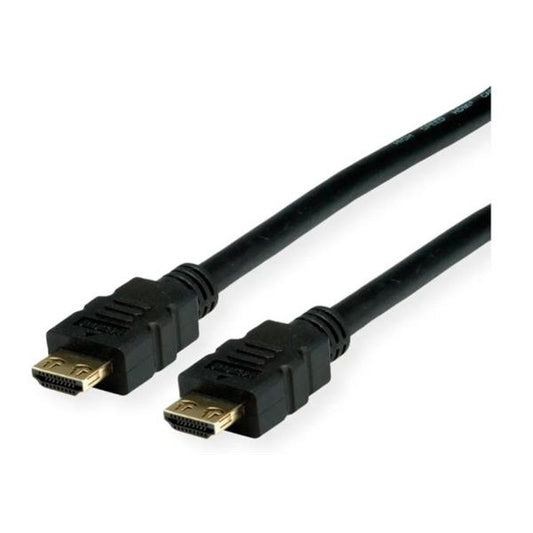 VALUE kábel HDMI 2.0 HDMI - HDMI 4K@60Hz High Speed + Ethernet, M/M, erősített dugós,  2m, fekete