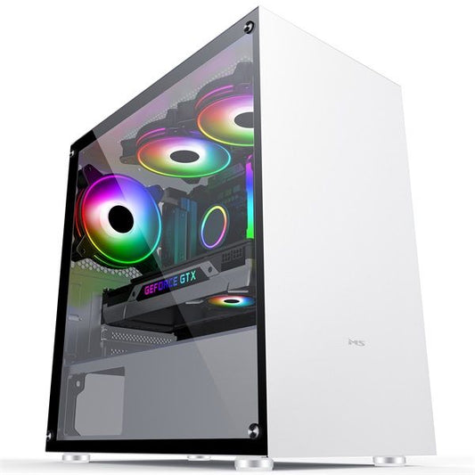 MS Számítógépház, Fighter S301, mATX, µATX, Mini ITX, Fehér